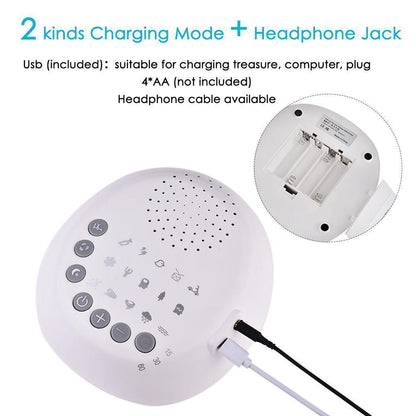 Relaxing Sound Machine With White Noise and Timer