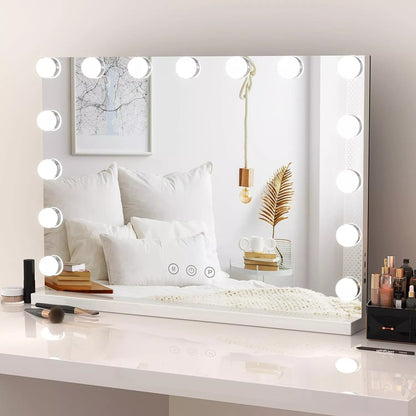 Bright LED Makeup Mirror with Adjustable Light Settings