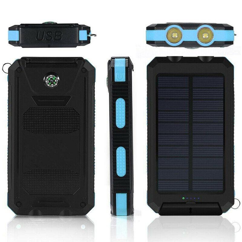 Heavy Duty 20000mAh Solar Powered Portable Charger