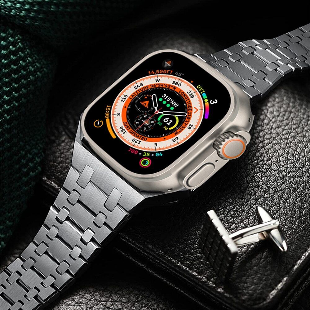 Stainless Steel Double Link Watch Band