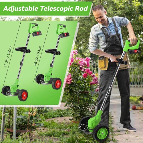 Powerful 24V Cordless Yard Trimmer 18,000 RPM