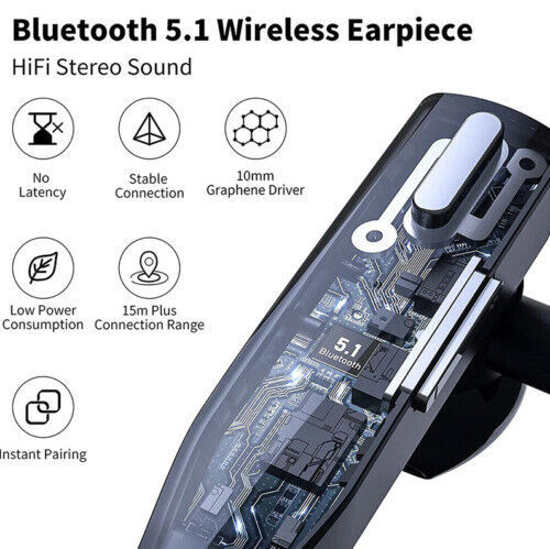 Clear Sound Wireless Bluetooth Headset With Noise Reduction
