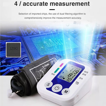 Compact Digital Blood Pressure Tracker With Storage