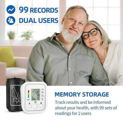 Compact Digital Blood Pressure Tracker With Storage