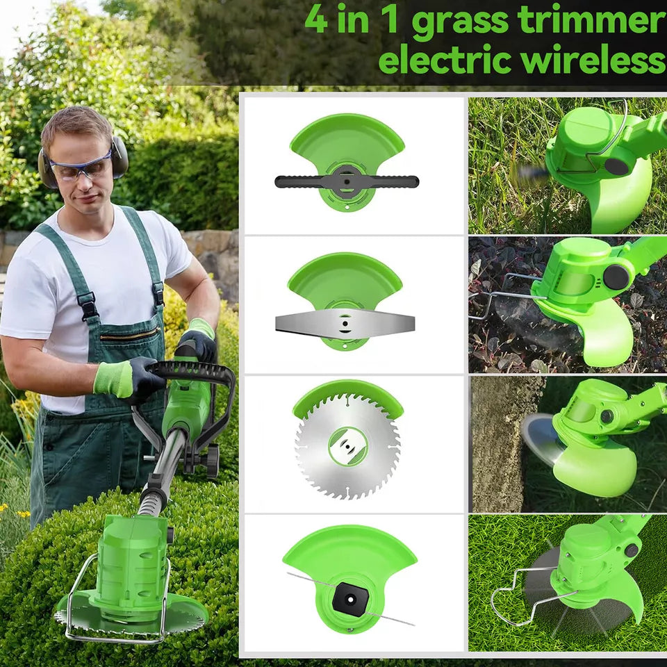 Powerful 24V Cordless Yard Trimmer 18,000 RPM