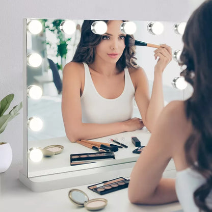 Bright LED Makeup Mirror with Adjustable Light Settings