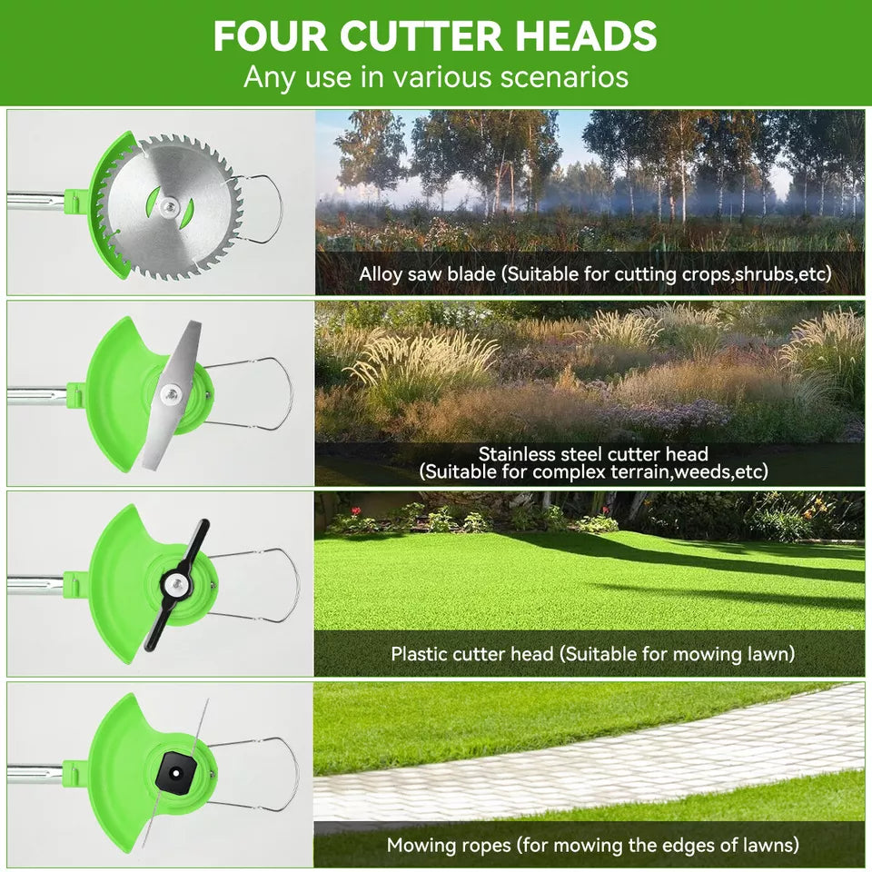 Powerful 24V Cordless Yard Trimmer 18,000 RPM
