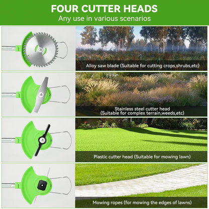 Powerful 24V Cordless Yard Trimmer 18,000 RPM