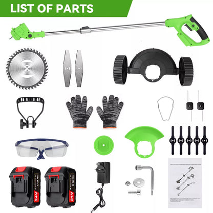 Powerful 24V Cordless Yard Trimmer 18,000 RPM