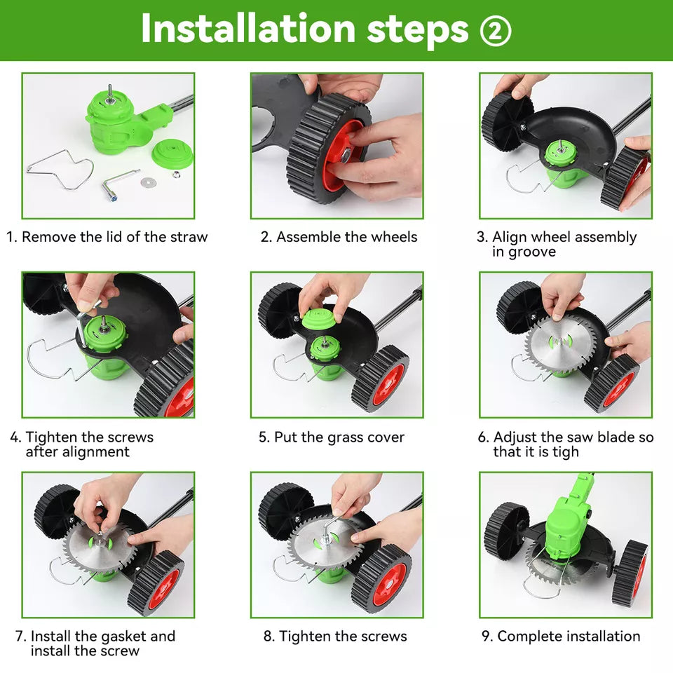 Powerful 24V Cordless Yard Trimmer 18,000 RPM