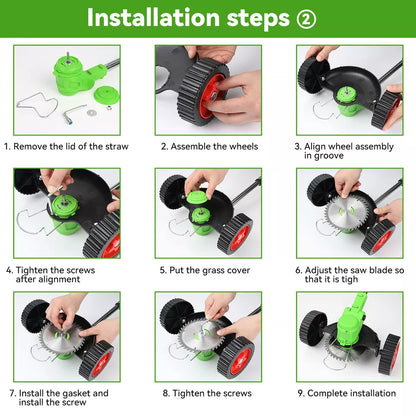 Powerful 24V Cordless Yard Trimmer 18,000 RPM