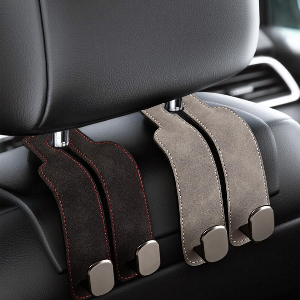 Premium Car Back Seat Double Hooks with Soft Pads