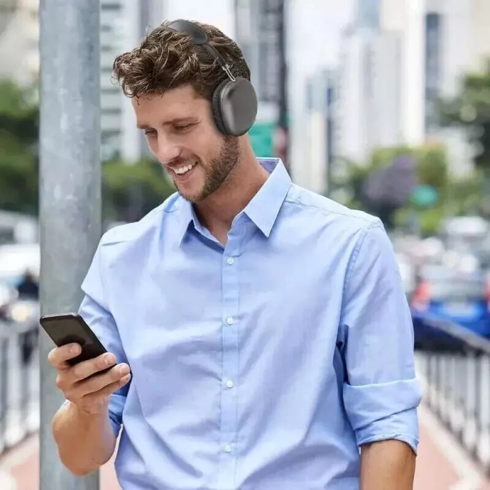 Wireless ANC Over Ear Headphones with Clear Sound