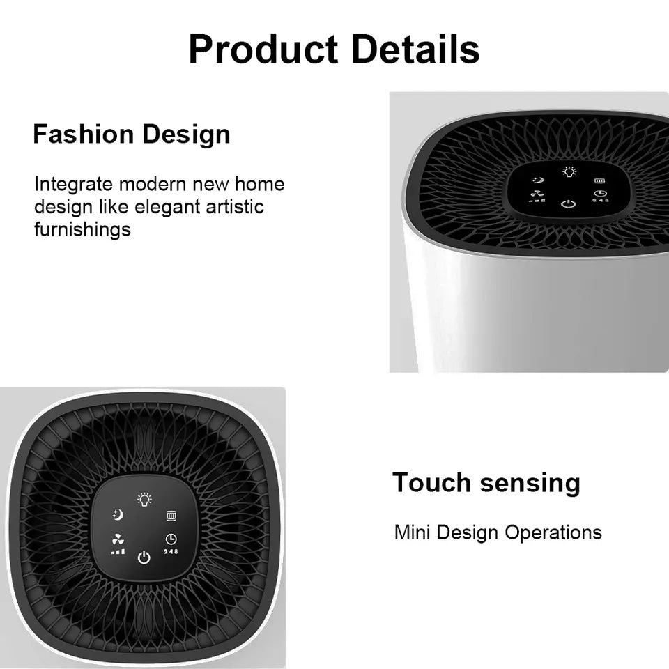 Small Room Quiet True HEPA Air Cleaner
