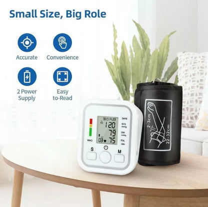 Compact Digital Blood Pressure Tracker With Storage