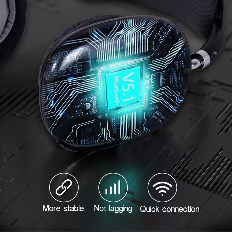 Wireless ANC Over Ear Headphones with Clear Sound