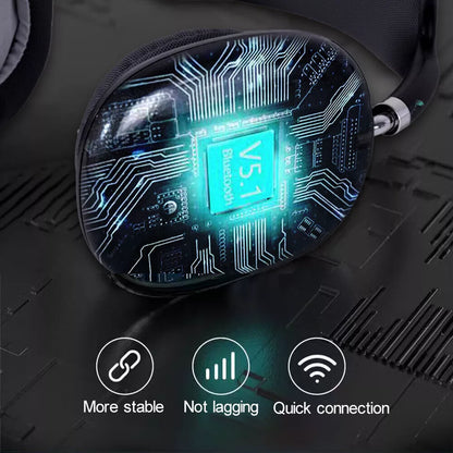Wireless ANC Over Ear Headphones with Clear Sound