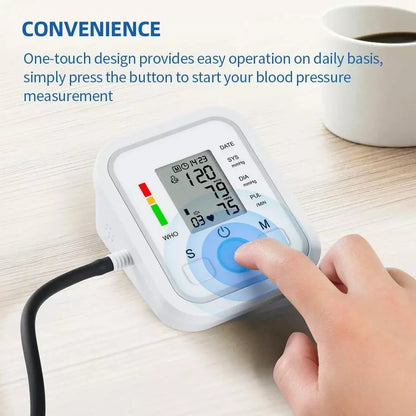 Compact Digital Blood Pressure Tracker With Storage