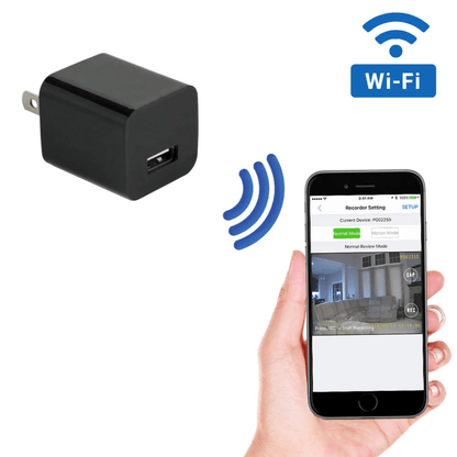 HD Wi-Fi Security Wall Charger Camera with Motion Detection