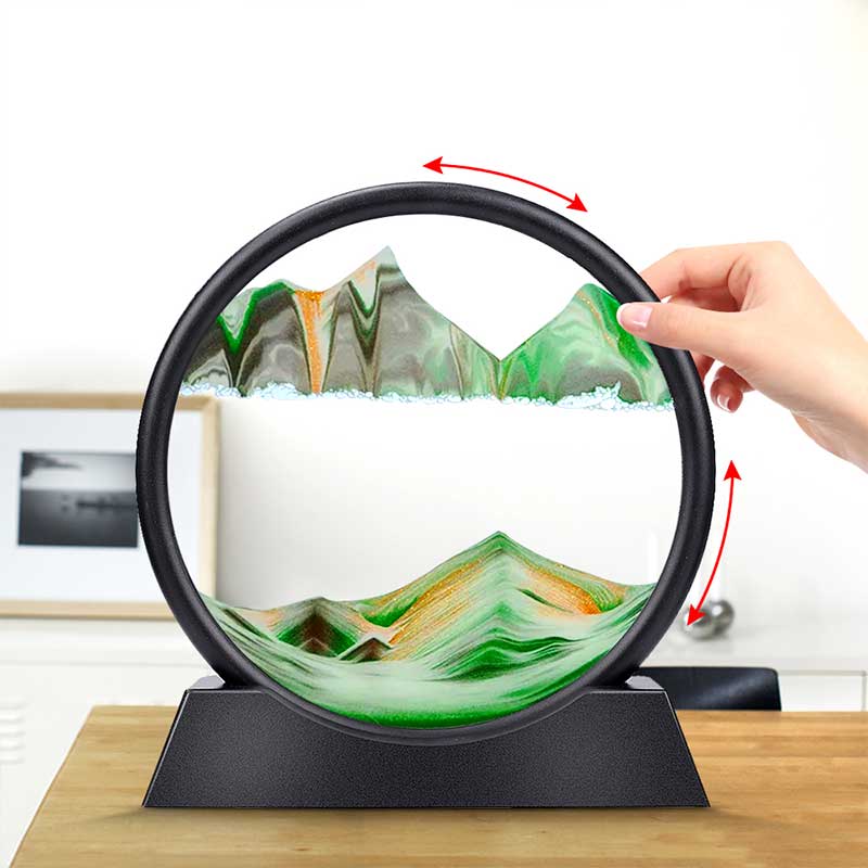 Decorative Glass Hourglass Timer for Home Office