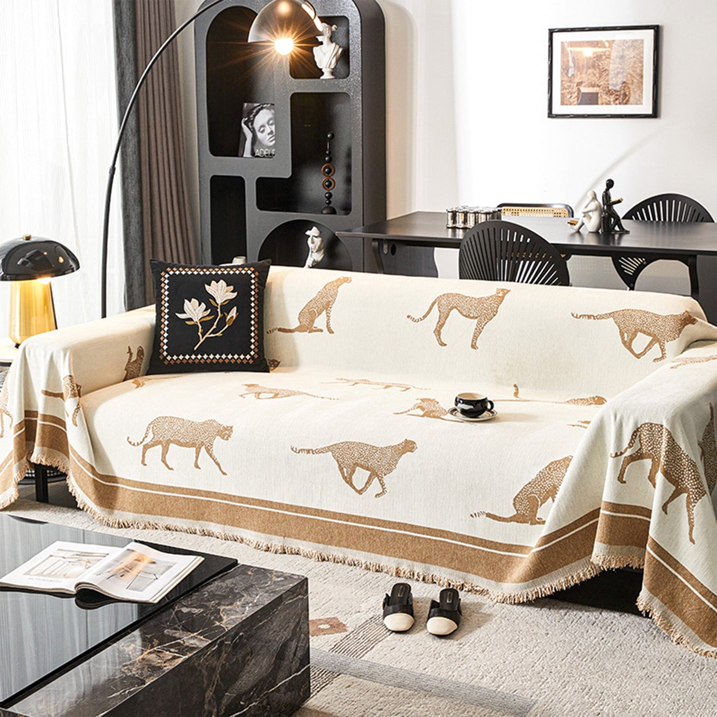 Premium Soft Faux Leather Sofa Protector