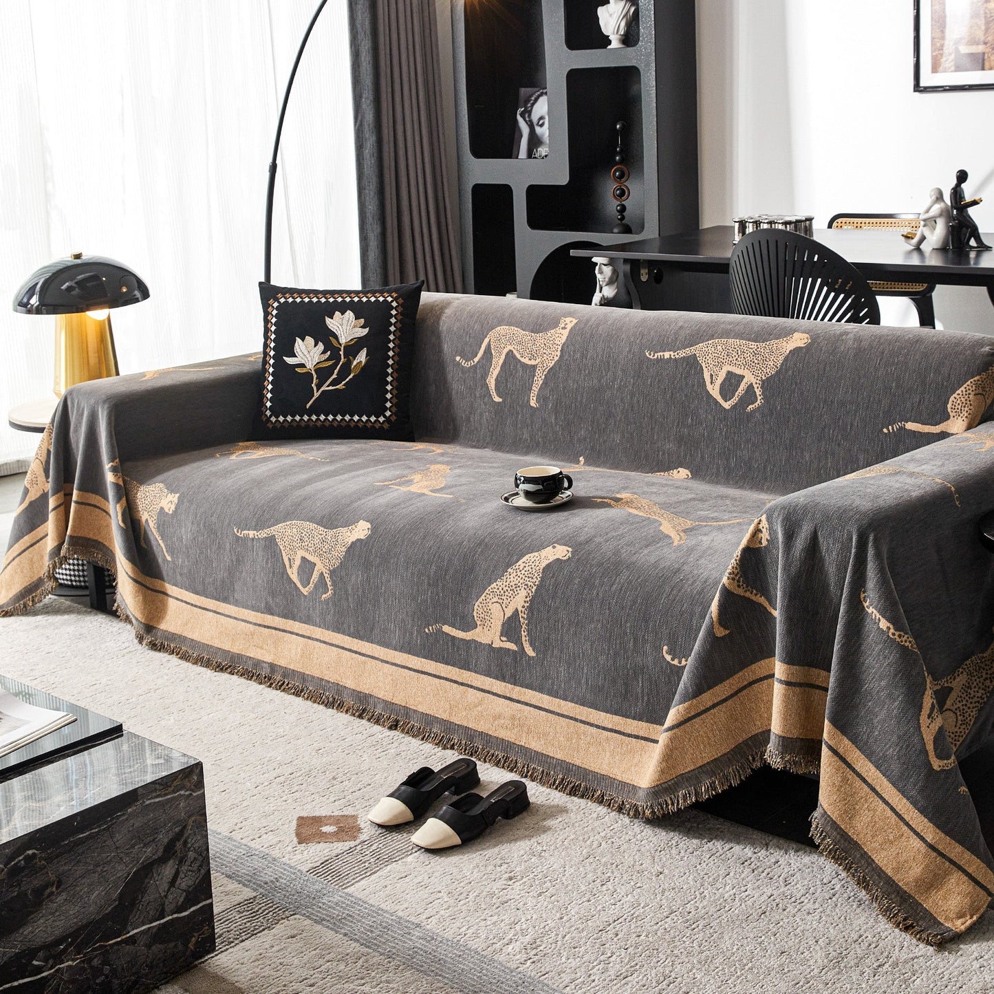 Premium Soft Faux Leather Sofa Protector