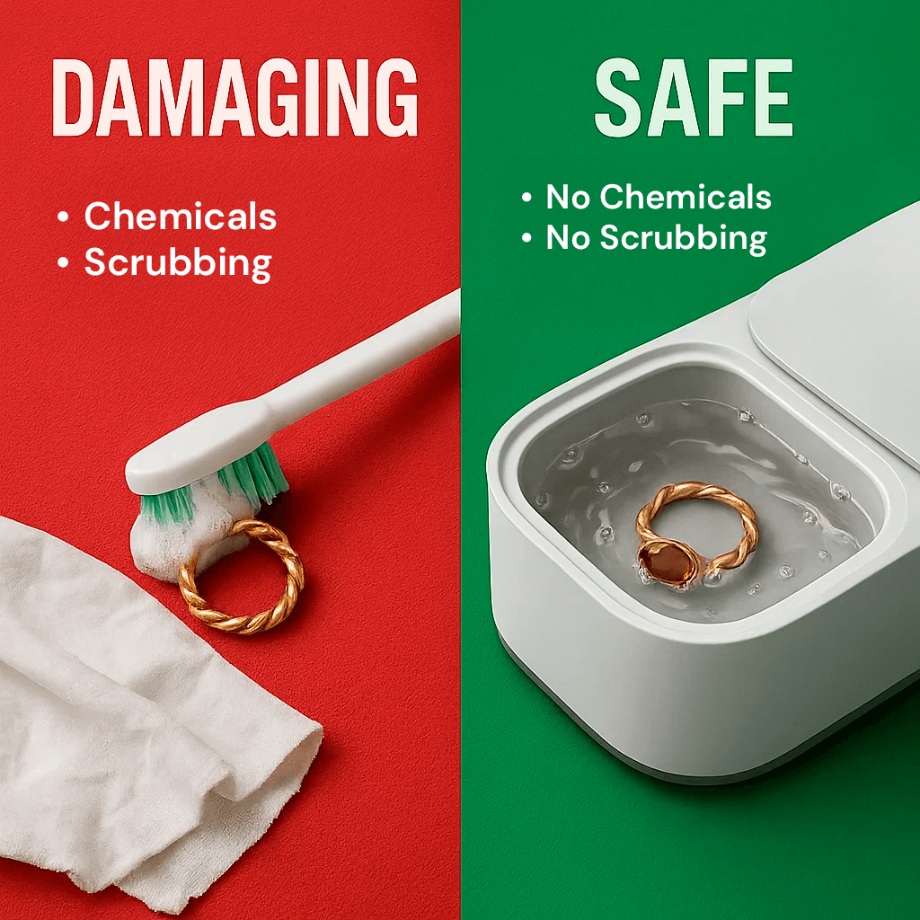 Power Sonic Cleaning Device for Jewelry & Accessories