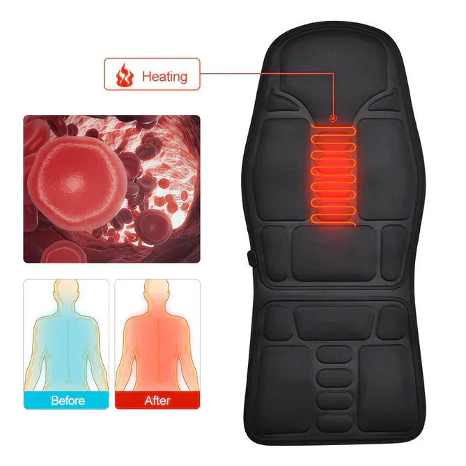 Heated Massage Back Support Cushion