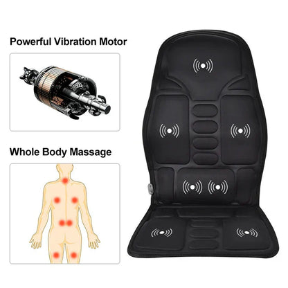 Heated Massage Back Support Cushion