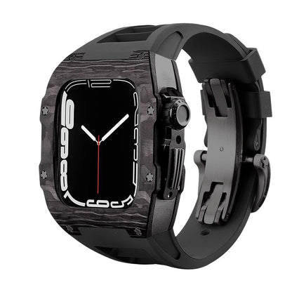 Slim Carbon Fiber Apple Watch Case - Lusomart