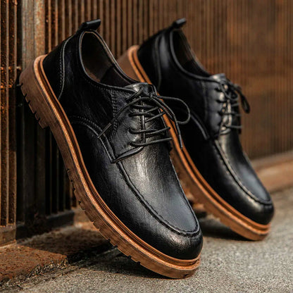 Classic Brown Leather Dress Shoes