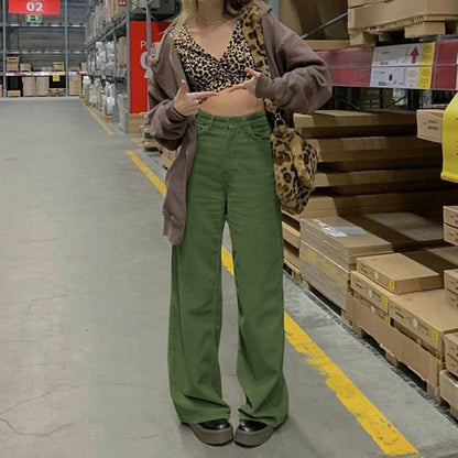 Comfortable Fit High Waisted Women's Wide Leg Pants