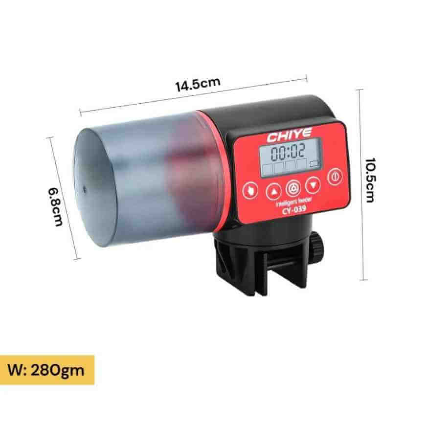 Automatic Fish Food Dispenser With Waterproof Container