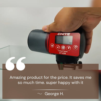 Automatic Fish Food Dispenser With Waterproof Container