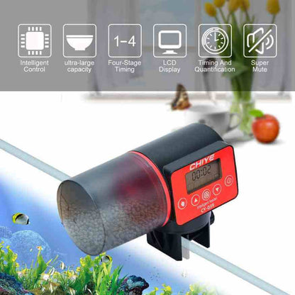 Automatic Fish Food Dispenser With Waterproof Container