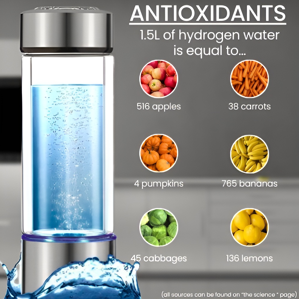 Pure Hydrogen Infused Water Bottle for Healthy Hydration