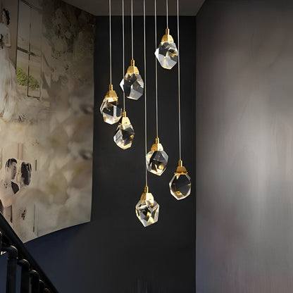 Elegant Crystal Drop Pendant Light Fixture