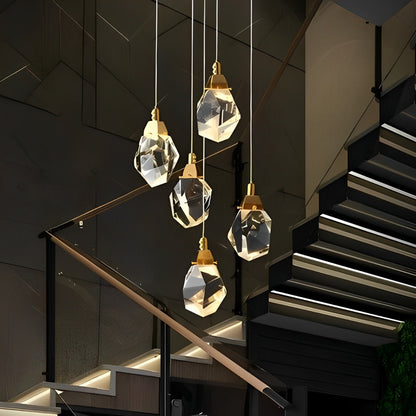 Elegant Crystal Drop Pendant Light Fixture