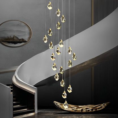 Elegant Crystal Drop Pendant Light Fixture