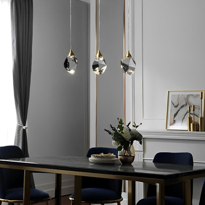 Luxurious Crystal Drop Pendant Light Fixture