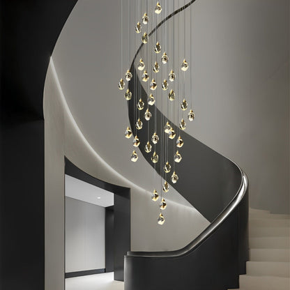 Elegant Crystal Drop Pendant Light Fixture