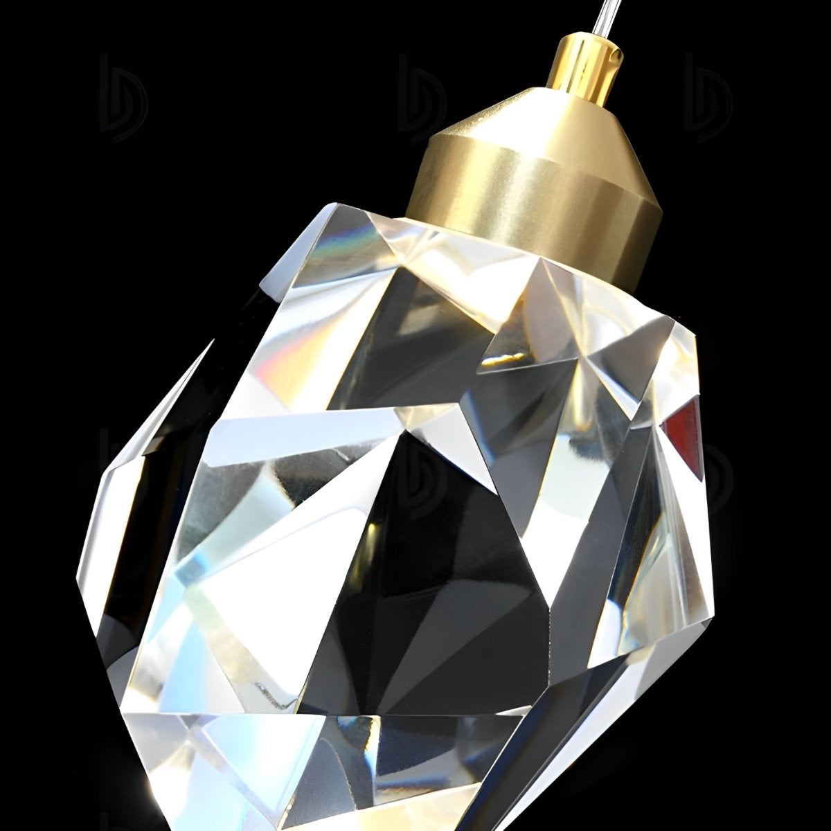 Luxurious Crystal Drop Pendant Light Fixture
