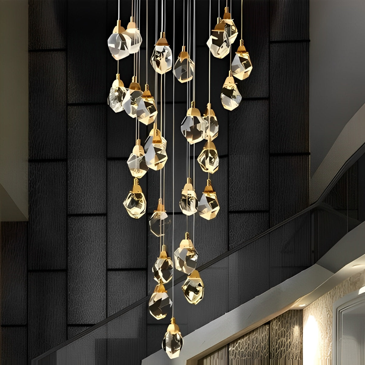 Elegant Crystal Drop Pendant Light Fixture - Lusomart