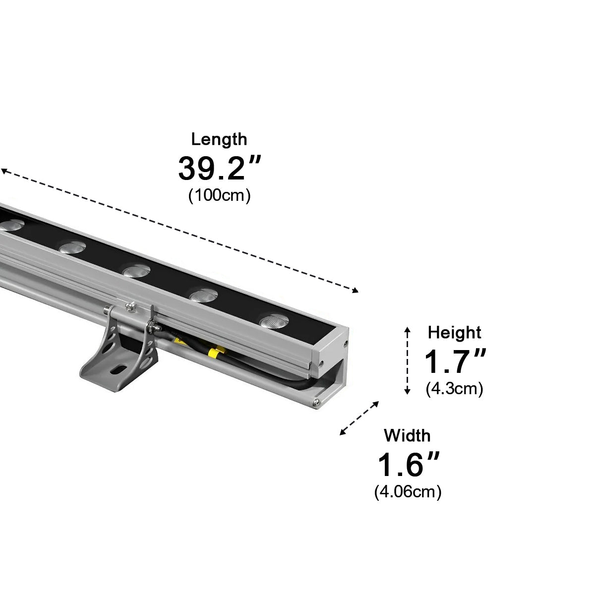 Bright Outdoor LED Wall Lights Waterproof Dimmable Aluminum