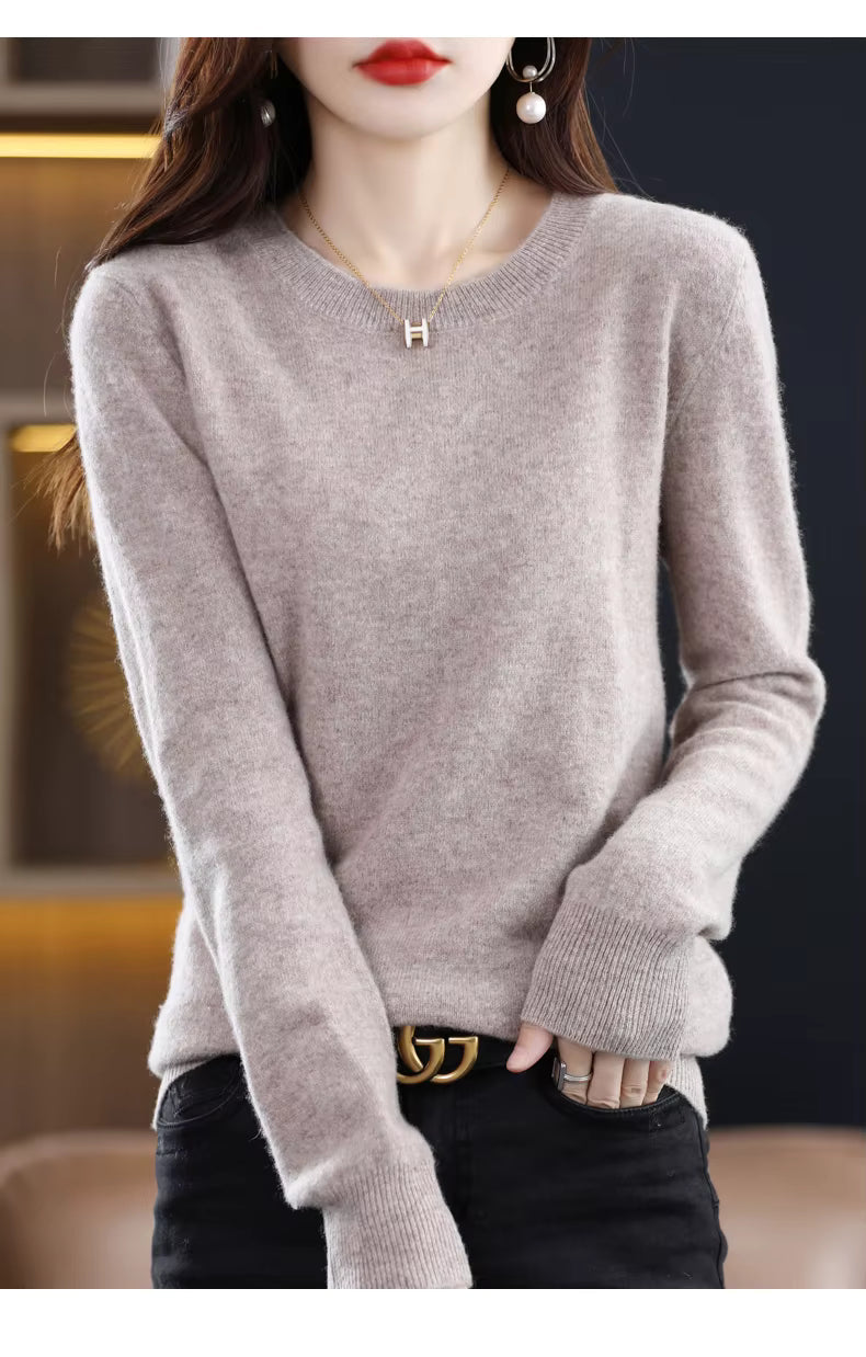 Warm Cozy Wool Cashmere Winter Sweater