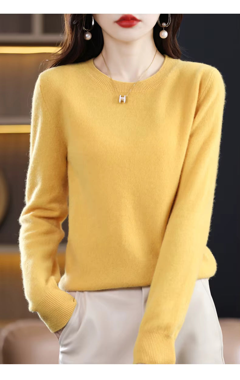 Warm Cozy Wool Cashmere Winter Sweater