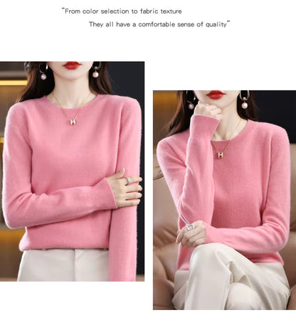 Warm Cozy Wool Cashmere Winter Sweater