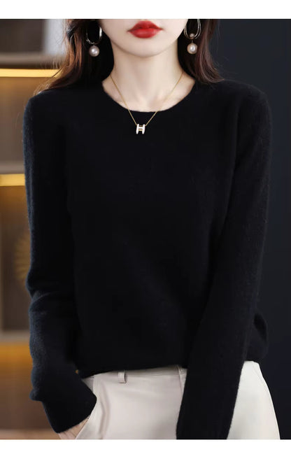Warm Cozy Wool Cashmere Winter Sweater