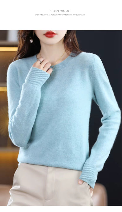 Warm Cozy Wool Cashmere Winter Sweater