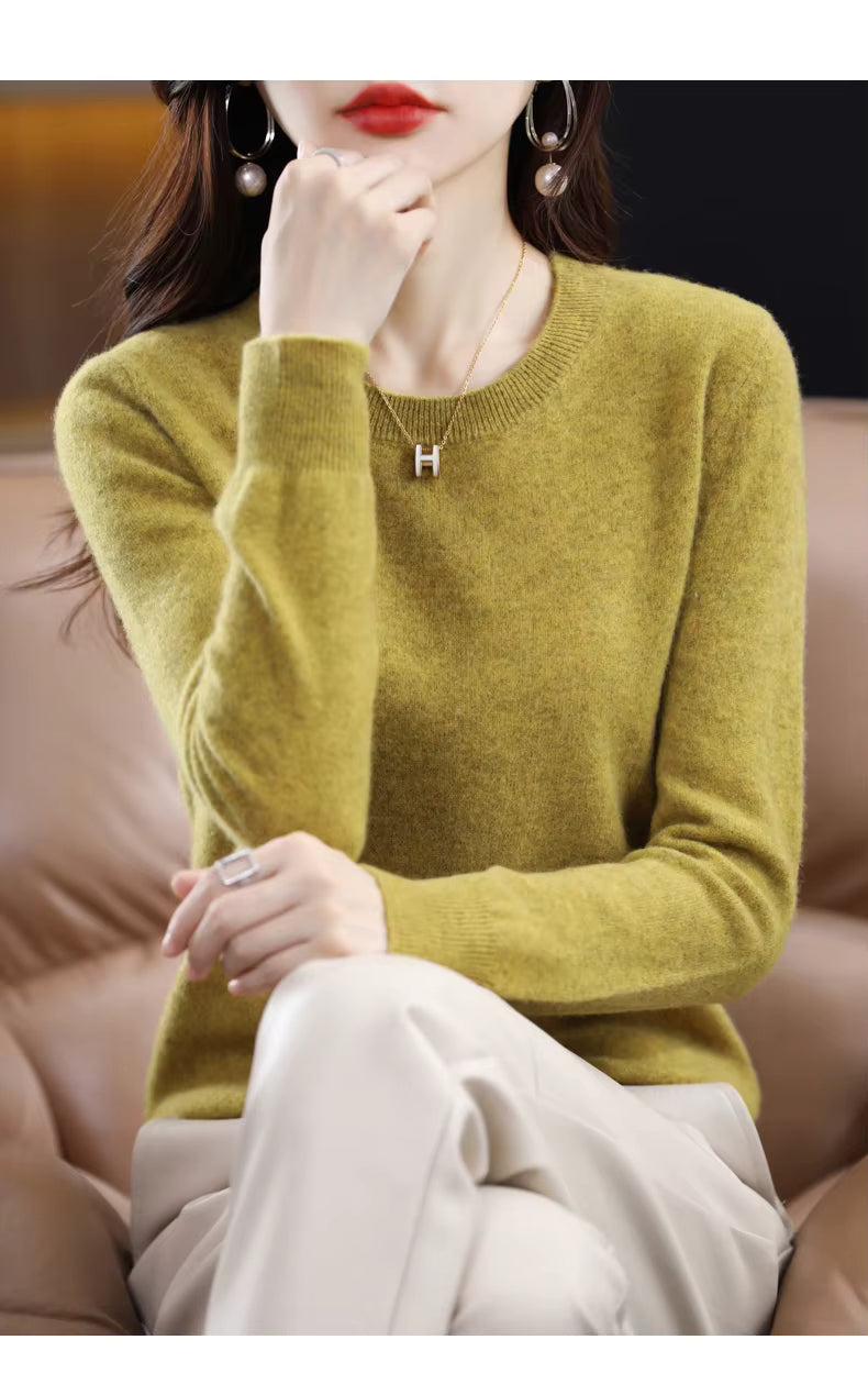 Warm Cozy Wool Cashmere Winter Sweater